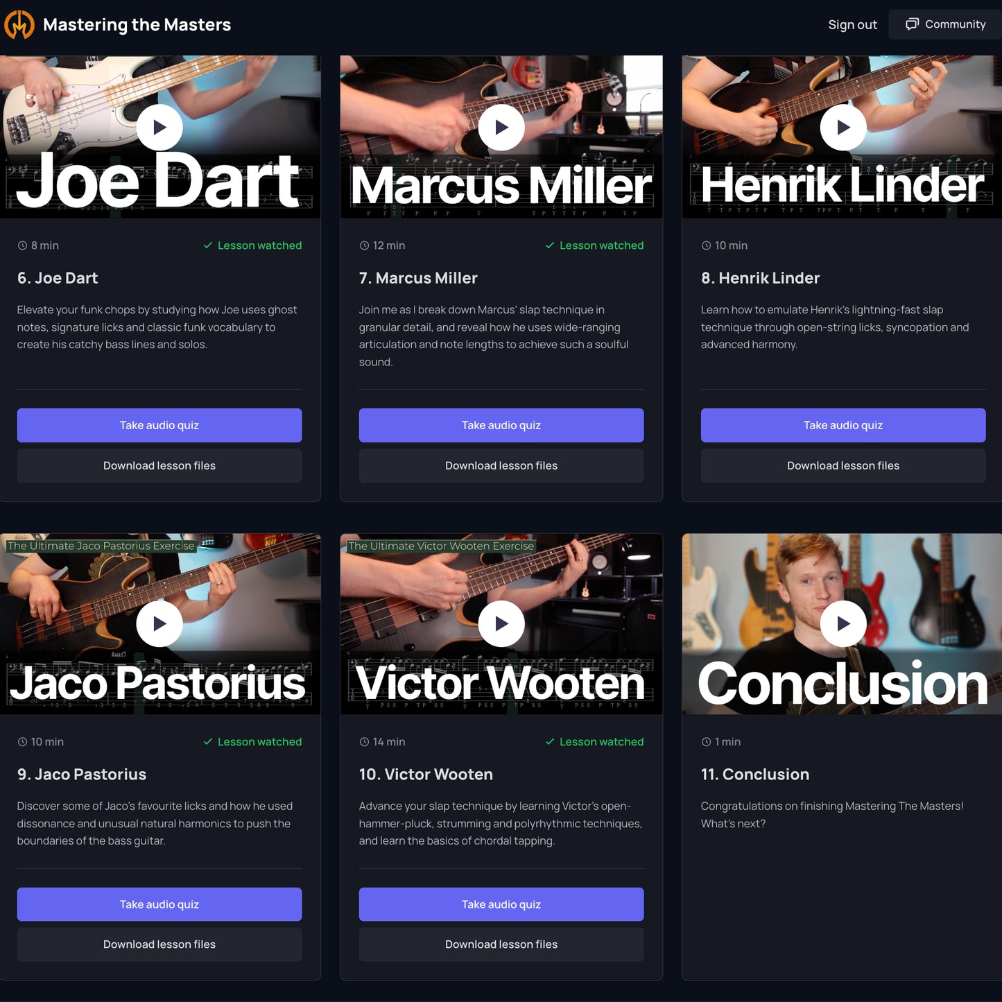 Mastering the Masters — Full Course