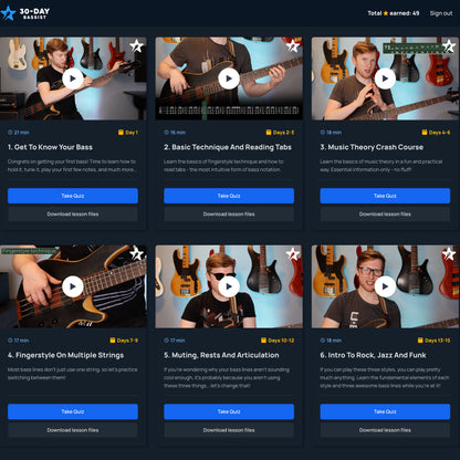 30 Day Bassist — Full Course