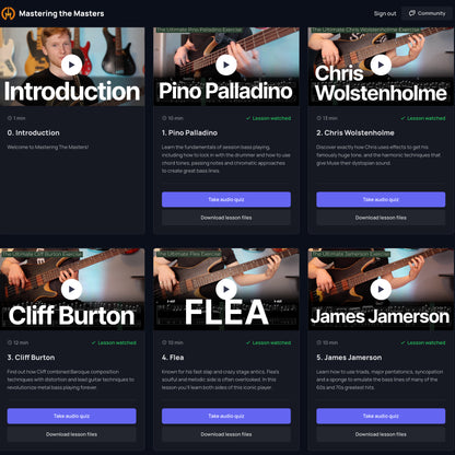Mastering the Masters — Full Course